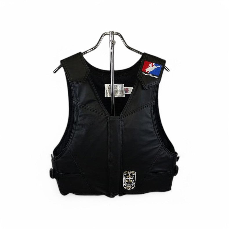 Wright Western Black Leather Vest